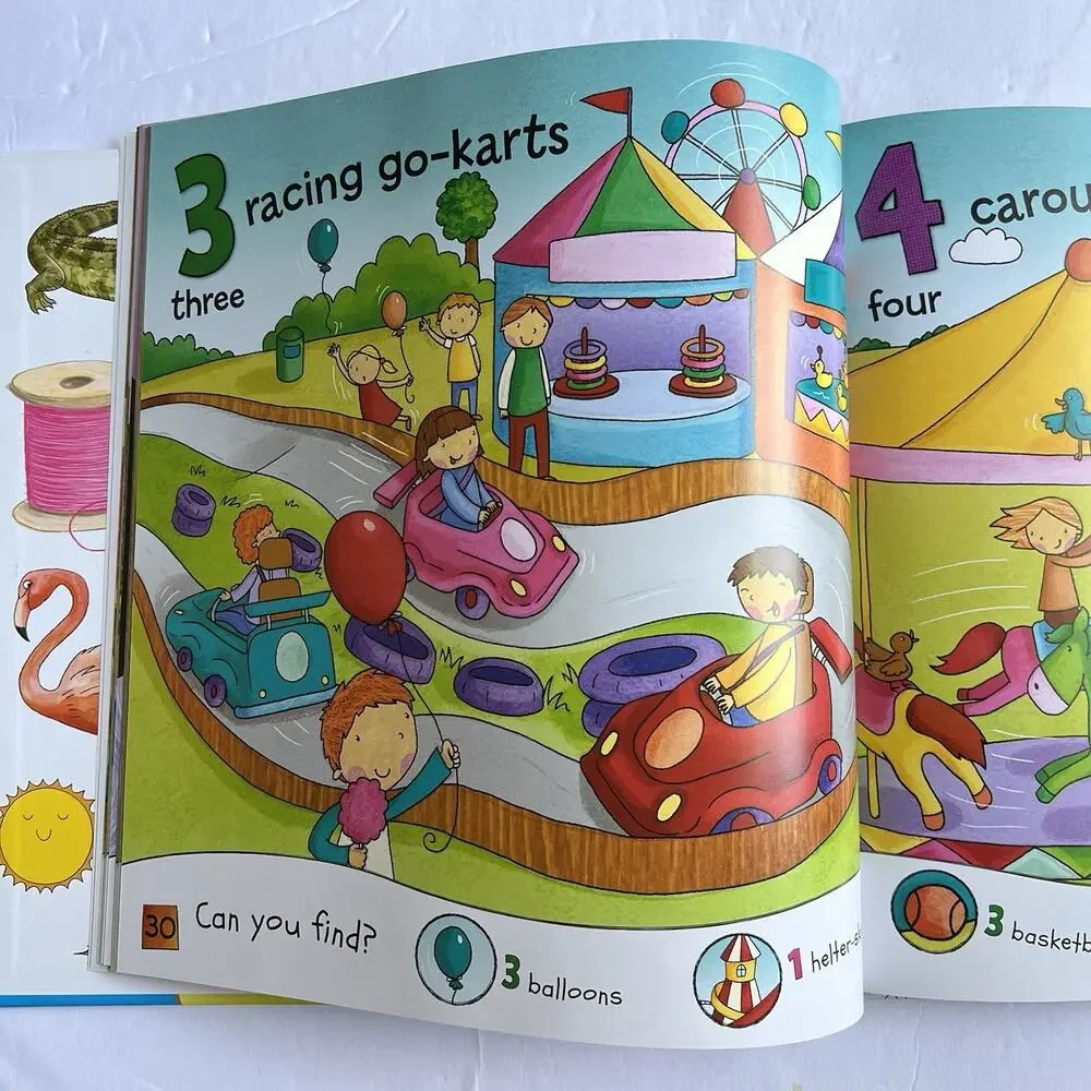 First Words and Numbers by Sarah Parkin Miles Kelly Hardcover Book